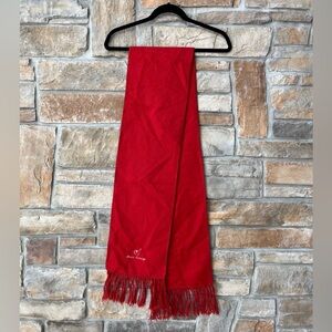 Red Alpaca Scarf